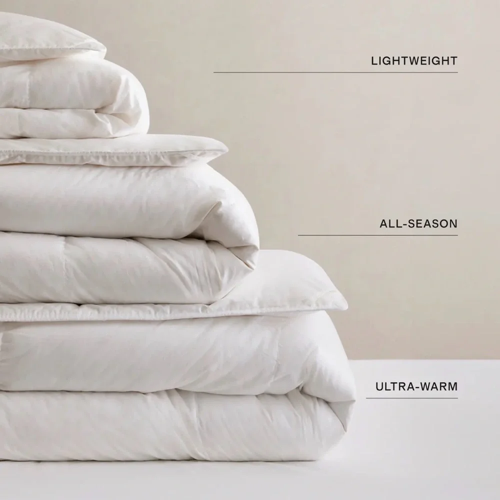 Quince Luxe Goose Down White Comforter All Season Twin